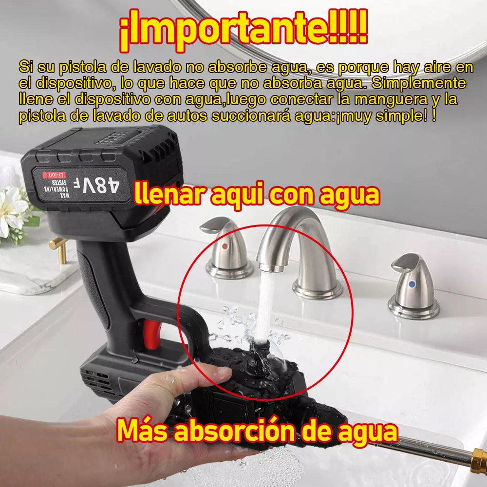 HIDROLAVADORA PORTATIL INCLUYE BATERIA 48V