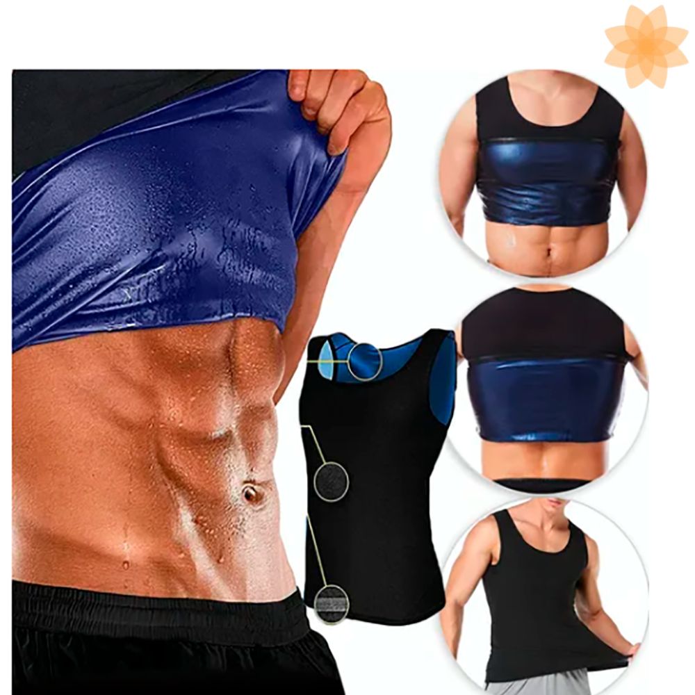 CHALECO SAUNA HOMBRE THERMALUXE®, SUDA, MOLDEA Y QUEMA