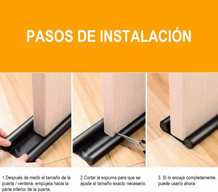 PROMO 2x1 Burlete Aislante Protector de Puerta