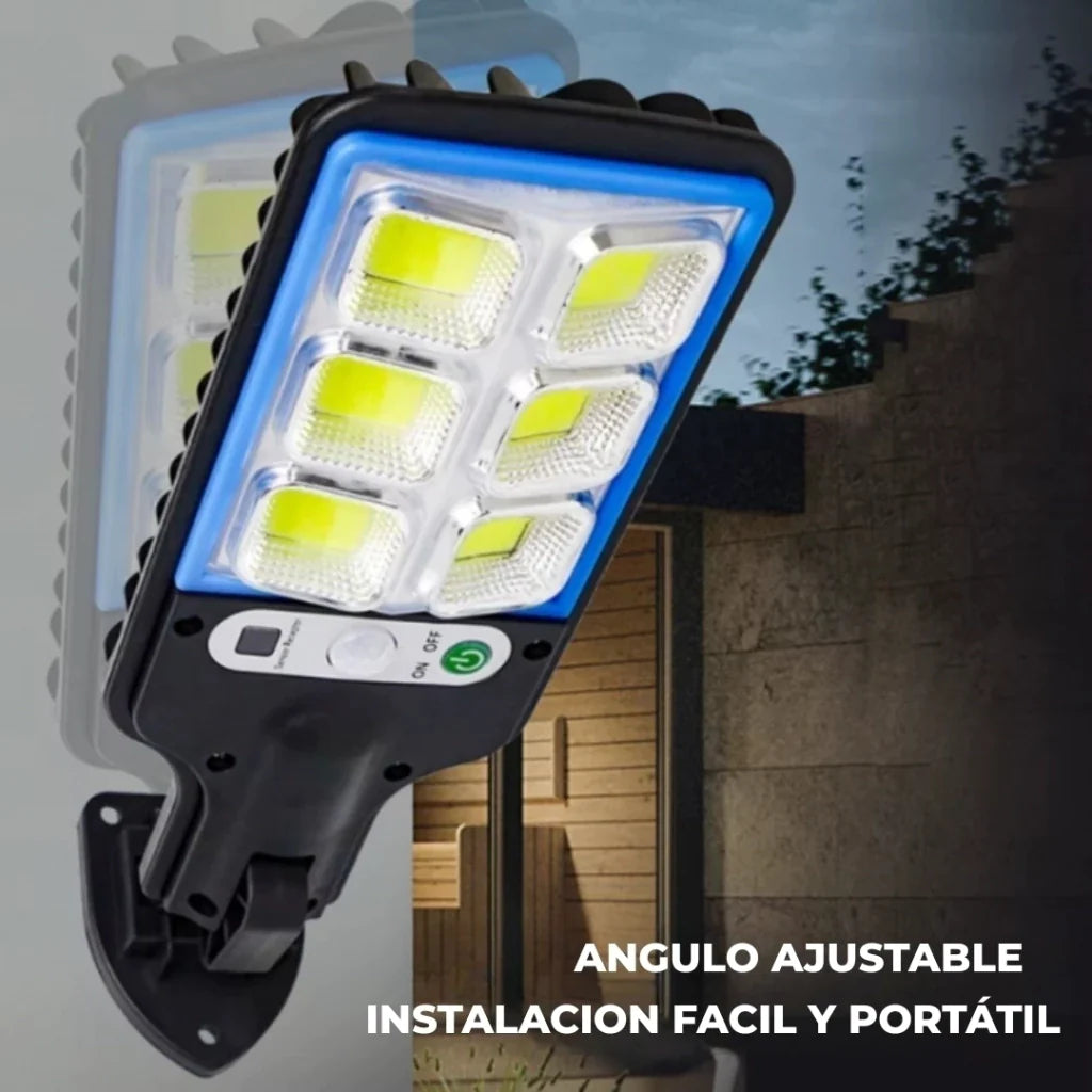 Reflector Solar Led de Exterior Con Sensor De Movimiento + Control Remoto. 2X1