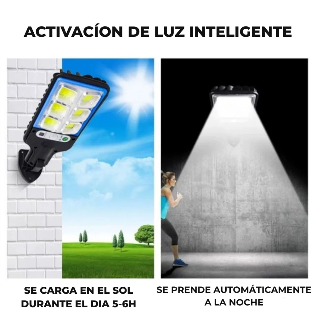 Reflector Solar Led de Exterior Con Sensor De Movimiento + Control Remoto. 2X1