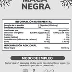 Maca Negra - 100% Orgánica: Energía, Concentración